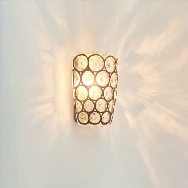 1960s Mid-Century Modern Glass Wall Light/Sconces From Limburg, Germany - a Pair For Sale - Image 6 of 10