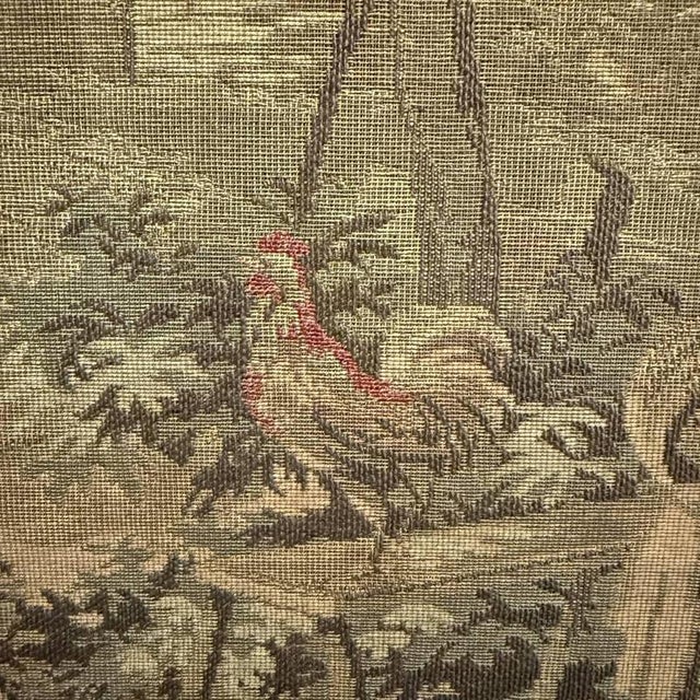 Large Woven Gobelin Tapestry in a Wooden Frame For Sale - Image 15 of 18