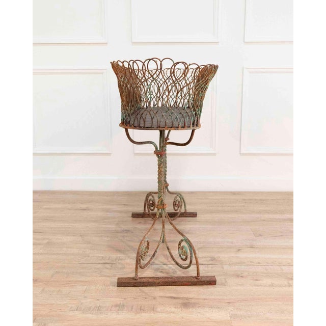 Large 19th Century French Wrought Iron Planter, Napoleon III Period For Sale - Image 4 of 14