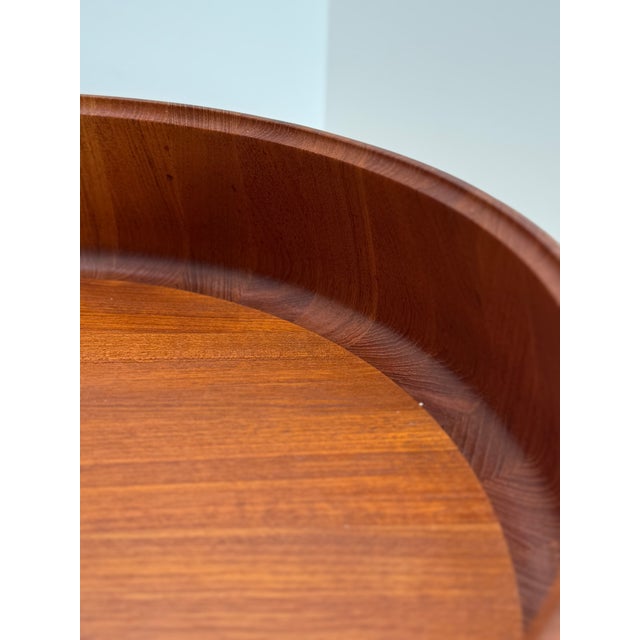 1960s Monumental 20” Scanform Handmade Teak Bowl For Sale - Image 9 of 18