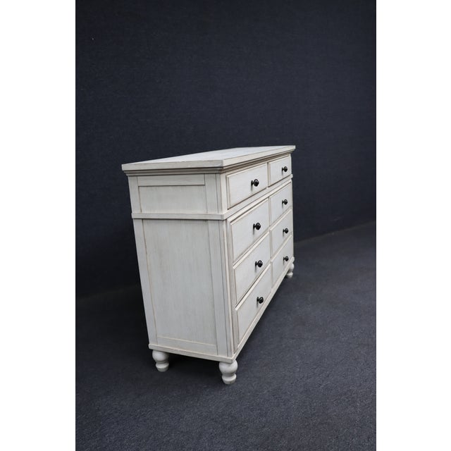 Millennium by Ashley Antiqued White 8-Drawer Dresser For Sale - Image 12 of 13