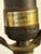 Vintage Frederick Cooper French Opaline Glass Column Table Lamp With Brass Base For Sale - Image 9 of 10
