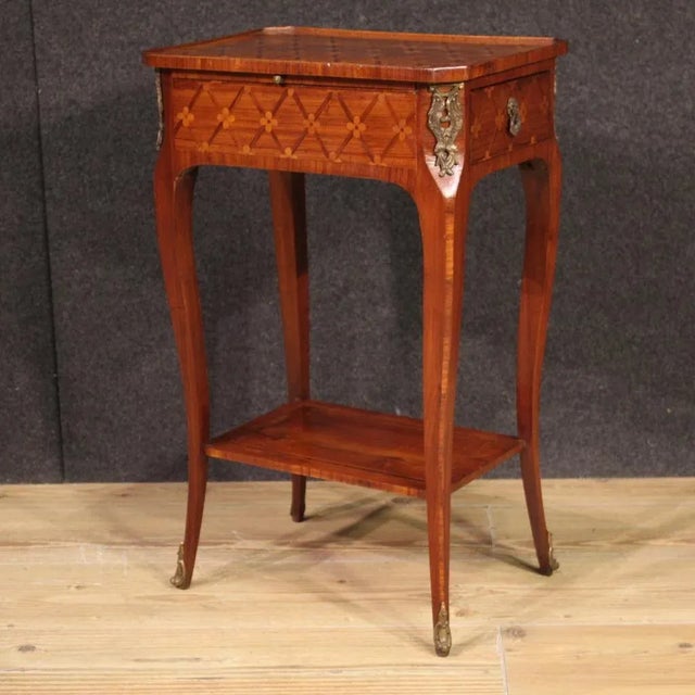Wood Napoleon III Side Table, 1950s For Sale - Image 7 of 13