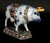 Dutch Delft Polychrome Model of a Cow, Circa 1760 The Dutch Delft pottery figure depicts a standing cow on a hollow...