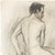 Academic Male Figure Study and Seated Male Nude - Brown C. 1915 For Sale - Image 10 of 18