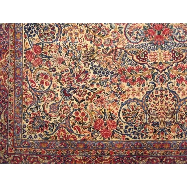 Persian Floral Antique Persian Kerman Rug no. 10960 For Sale - Image 3 of 7