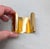 Gold Vintage 1980s Signed Monet Wide Goldtone Cuff Bracelet For Sale - Image 8 of 14