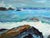 Modern Carmel by the Sea "Near Point" 1969 Seascape T. Brown Monterey For Sale - Image 3 of 8
