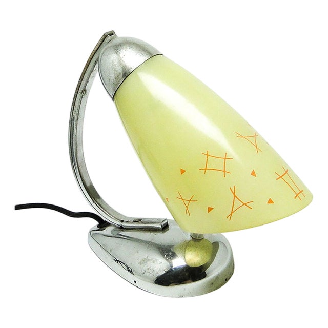 Bedside Table Lamp by J. Hurka for Napako, Former Czechoslovakia, 1960s For Sale