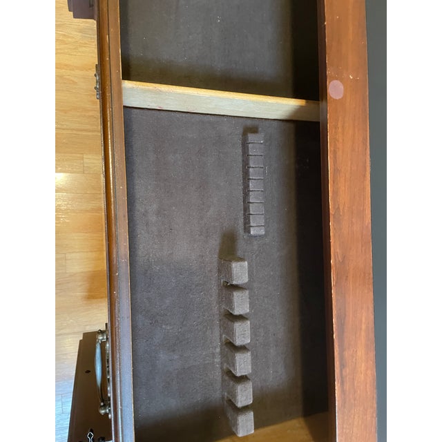 Drexel Heritage "Vintage Cherry" Expandable Flip-Top Server Bar Cabinet For Sale - Image 13 of 17