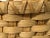 Wood Vintage 1980s Small Woven Wicker Light Natural Colored Napkin Basket For Sale - Image 7 of 11