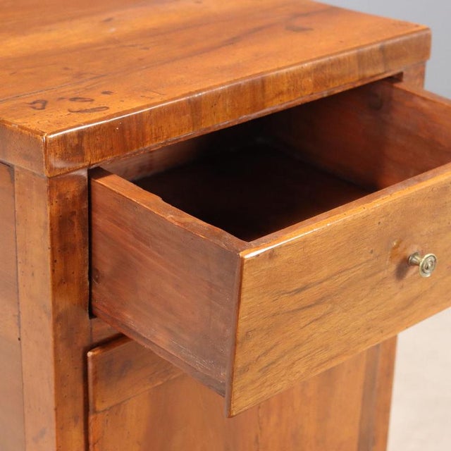 Directoire Walnut Bedside Table For Sale - Image 4 of 9