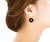 Contemporary Chanel Vintage Gold Plated CC Star Round Black Coin Dangle Piercing Earrings, A Pair For Sale - Image 3 of 4
