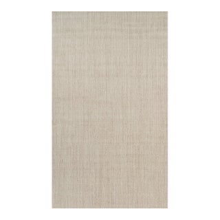 Rug & Kilim’s Oversized Modern Textural Solid Rug in Beige Tones and Striae - 10x17 For Sale