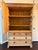 19th Century English Painted Pine Linen Press Armoire With Faux Inlay For Sale - Image 4 of 10