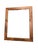 Rustic Mid 20th Century Rustic Live Edge Wooden Picture Frame • Natural Stained Wood • Glass Front Wall Frame • Handmade Style Décor For Sale - Image 3 of 11