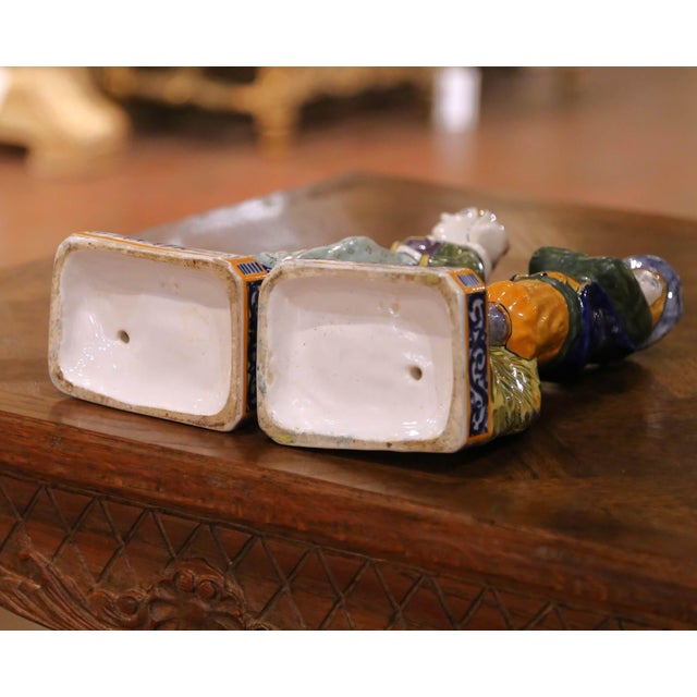 19th Century French Quimper Faience Perrik and Anaik Breton Figures For Sale - Image 14 of 14