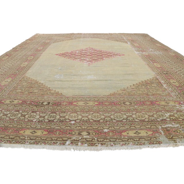 Late 19th Century Antique Persian Khorassan Rug, 09'10 X 12'07 For Sale - Image 4 of 13