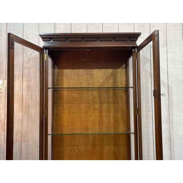 English Display Case with Two Yew Bodies, 1980s For Sale - Image 12 of 15