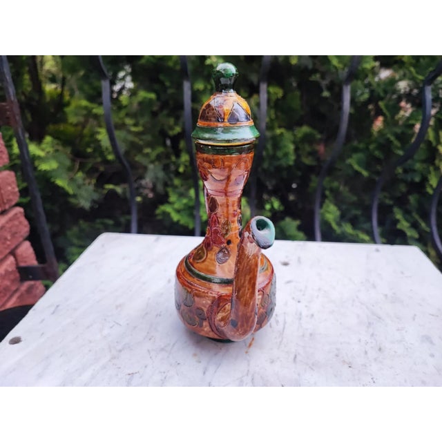 Black Art Deco Ceramic Jug Carafe, Hutsul, 1920s For Sale - Image 8 of 11