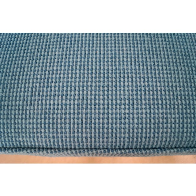 1960’s Mid-Century Modern Papa Bear Style Walnut Arm Sofa in Knoll Textiles For Sale - Image 12 of 12