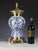 Victorian Belgian Blue and White Faience Oil Lamp, 1880 For Sale - Image 4 of 14
