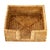Artifacts Rattan Cocktail Napkin Holder with Cutout, Honey Brown For Sale