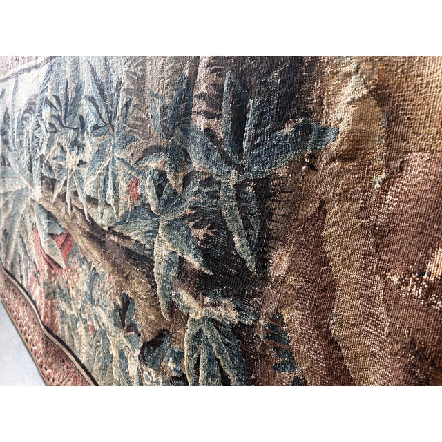 Late 19th Century Large Franco Flemish Verdure Tapestry For Sale In Fayetteville, AR - Image 6 of 11