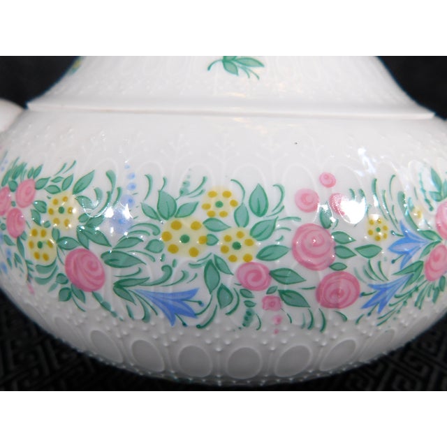 1970s Signed Rosenthal Bjorn Wiinblad Covered Casserole Dish in Romanze For Sale In San Francisco - Image 6 of 8