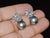 Mid-Century Modern Certified Natural 23.13cts vs F Diamond Tahitian Pearl Solid 18k Gold Cluster Earrings- 2 Pieces For Sale - Image 3 of 12