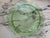 1930s Green Depression Uranium Glass Footed Cake Plate For Sale - Image 9 of 11