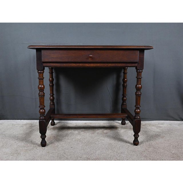 Brown Small 19th Century Louis XIV Oak Desk For Sale - Image 8 of 16