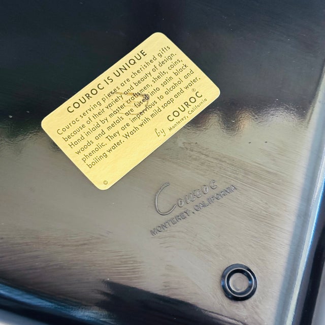 Large Couroc Mushrooms Tray For Sale - Image 10 of 10