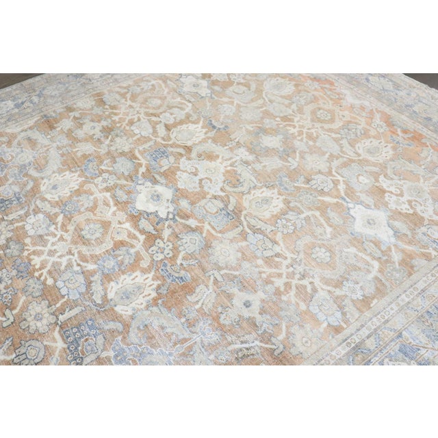 Red Antique Persian Mahal Rug rug no.j4912 For Sale - Image 8 of 12