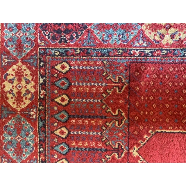 Maroon Arc Prayer and Columns Rug For Sale - Image 8 of 11