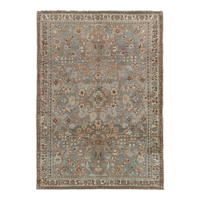 Antique Circa 1920 Malayer Rug 3ft 4in X 4ft 9in For Sale