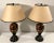 Toleware-Look Fall Colors Chinoiserie Ceramic Table Lamps by Oriental Accent - A Pair For Sale - Image 4 of 11