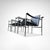 LC1 vintage armchair by Le Corbusier et al for Cassina, set of 3 Iconic basculant chair design from the bauhaus period by...