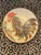 Vintage Portuguese Low Relief Pottery Rooster Plates 1) Large plate 7.75” Diam Each one signed Puigdemont. 2) smaller plates