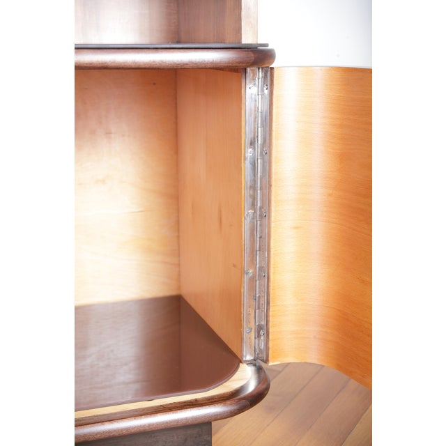 Art Deco Bedside Tables by Jindrich Halabala for Up Zavody, 1940s, Set of 2 For Sale - Image 14 of 18