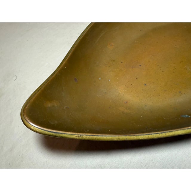 Antique Handmade Copper Brass Mexican Figural Centerpiece Dish Bowl Swan Bird For Sale In New York - Image 6 of 11