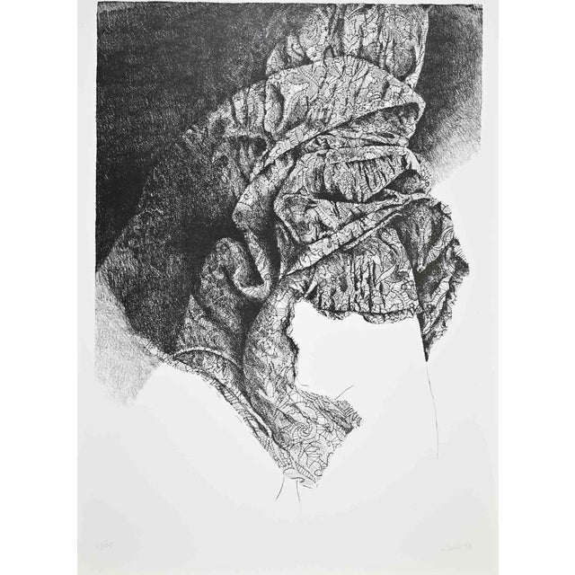 Lithograph on paper, realized by Mario Bardi in 1980. Hand signed, numbered and dated in pencil. Edition of 60. Very good...