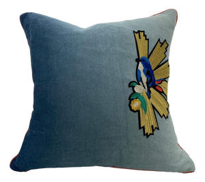 Custom BlueBird Throw Pillow Cover