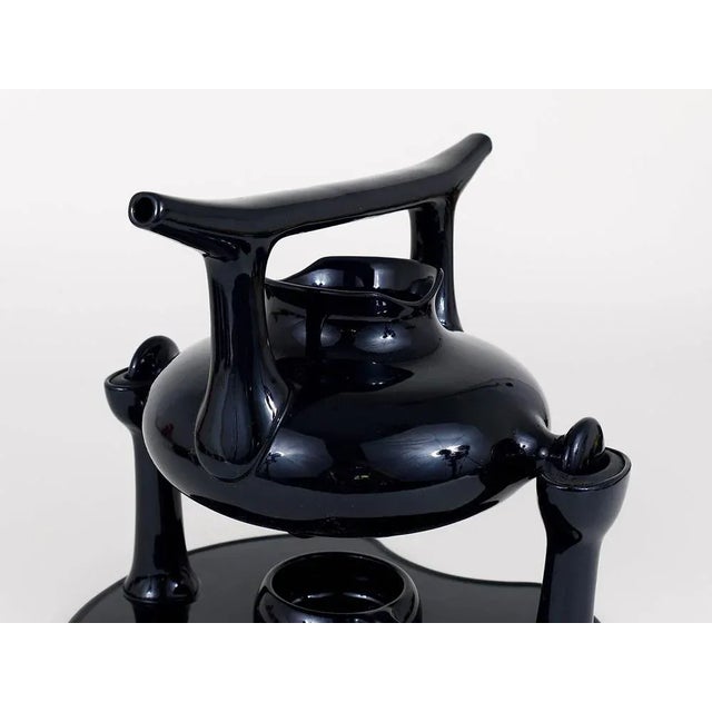 Zen Tea Set and Plates in Stoneware by Luigi Colani for Friesland, Germany, 1970s, Set of 25 For Sale - Image 9 of 11