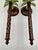 Metal Vintage 1990s Metal Palm Tree Candle Wall Sconces With Glass Hurricane Shades - A Pair For Sale - Image 7 of 12