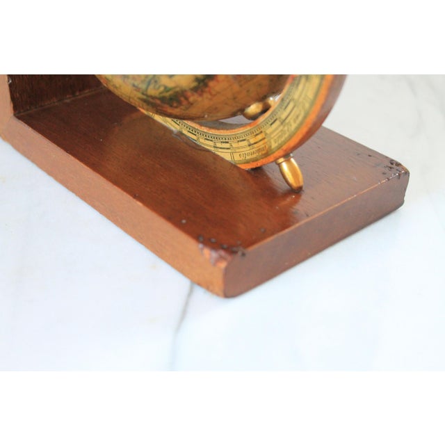 Pair of Vintage Old World Globe Bookends For Sale - Image 9 of 12