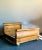 Late 20th Century Vintage Boho Knotty Pine Queen Sleigh Bed For Sale - Image 5 of 6