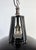 Industrial French Industrial Black Enamel Pendant Lamp from Mazda, 1960s For Sale - Image 3 of 18