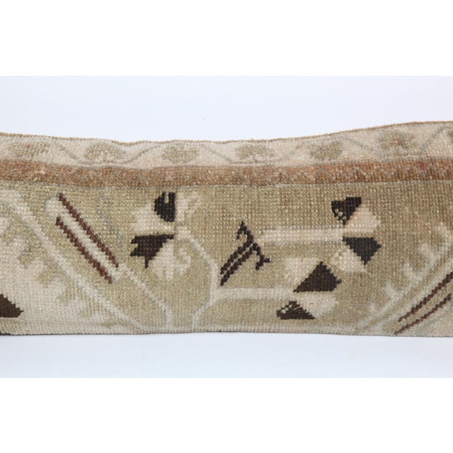 Shabby Chic Handmade Vintage Sitting Rug Pillow Cover -12'' X 37'' For Sale - Image 3 of 8