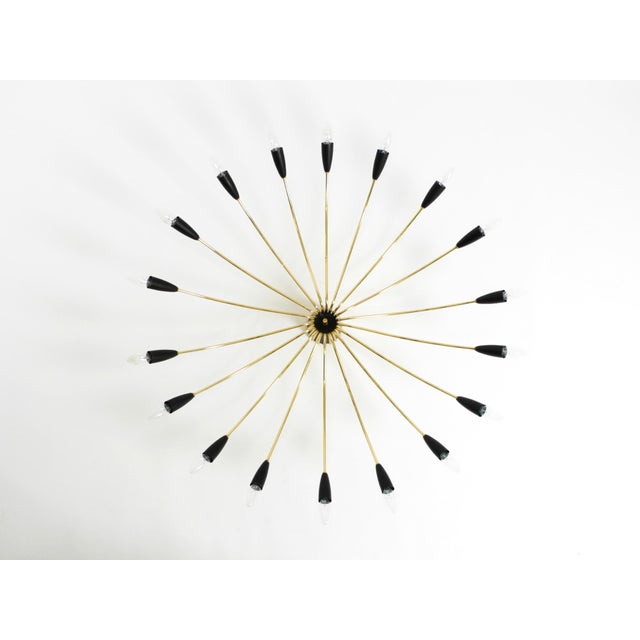 Mid-Century Modern Brass Sputnik Ceiling Lamp, 1950s For Sale - Image 6 of 18
